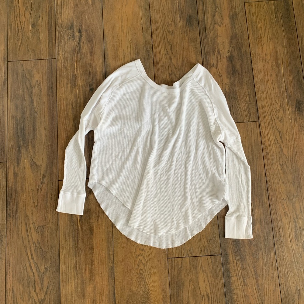 Golden by TNA Long Sleeve Waffle Top
